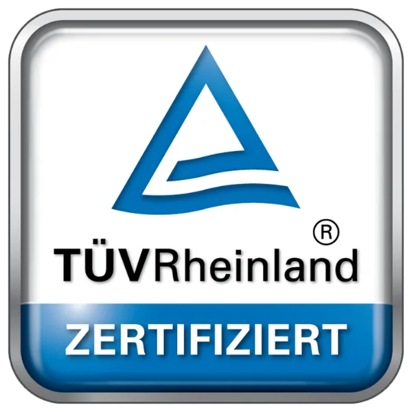 TÜV Rheinland zertifiziert